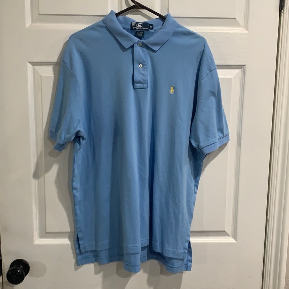 Polo Ralph Lauren Blue Mens Classic Fit Polo Shirt